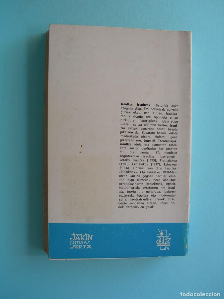 Libros de segunda mano: IRAULTZAZ / J. M. TORREALDAY / EUSKERA - Foto 2