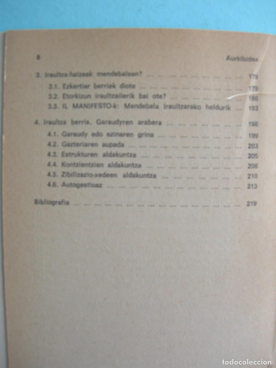 Libros de segunda mano: IRAULTZAZ / J. M. TORREALDAY / EUSKERA - Foto 5