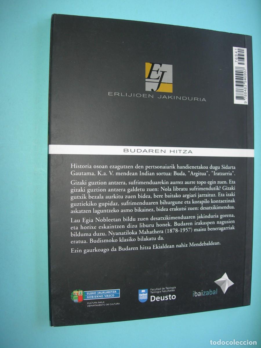Libros de segunda mano: BUDAREN HITZA / NYANATILOKA MAH&Acirc;THERA / EUSKERA - Foto 2