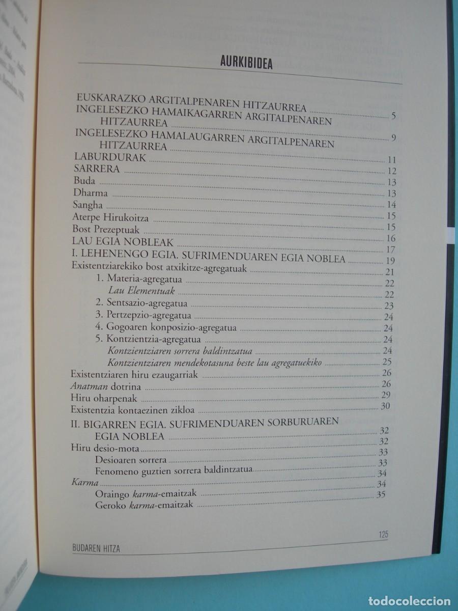 Libros de segunda mano: BUDAREN HITZA / NYANATILOKA MAH&Acirc;THERA / EUSKERA - Foto 3