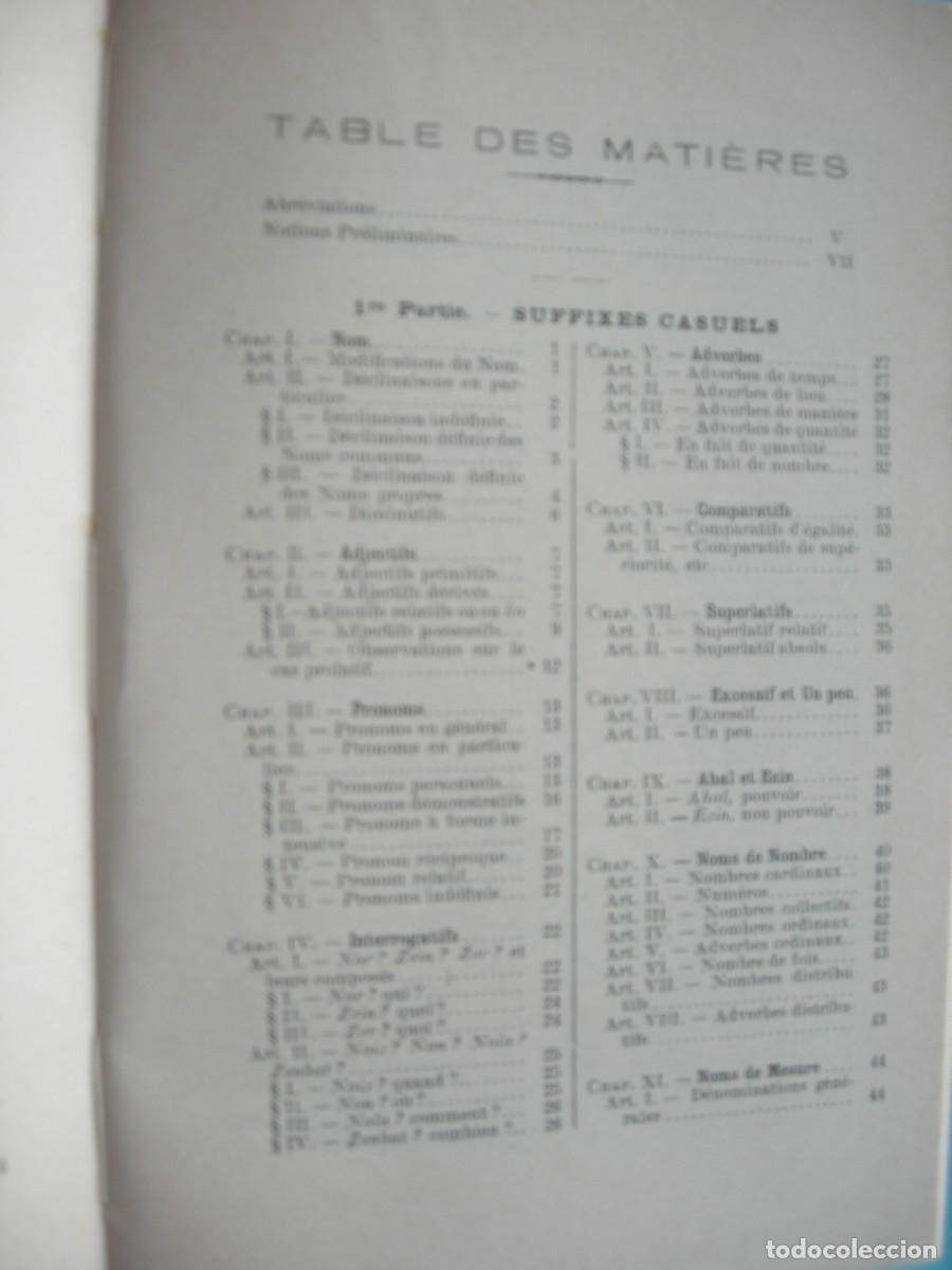 Libros de segunda mano: ITHURRY / GRAMMAIRE BASQUE / DIALECTELABOURDIN PAR L&acute;ABB&Eacute; ITHURRY / CAR&Eacute; DE SARE / EUSKERA - Foto 4