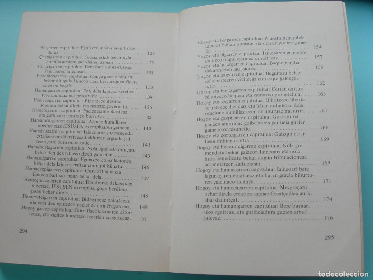 Libros de segunda mano: SILVAIN POUVREAU / IESUSEN IMITACIONEA / EUSKERA - Foto 5
