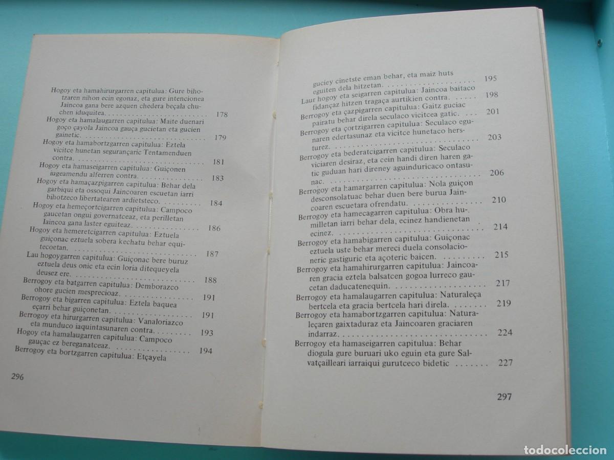 Libros de segunda mano: SILVAIN POUVREAU / IESUSEN IMITACIONEA / EUSKERA - Foto 6