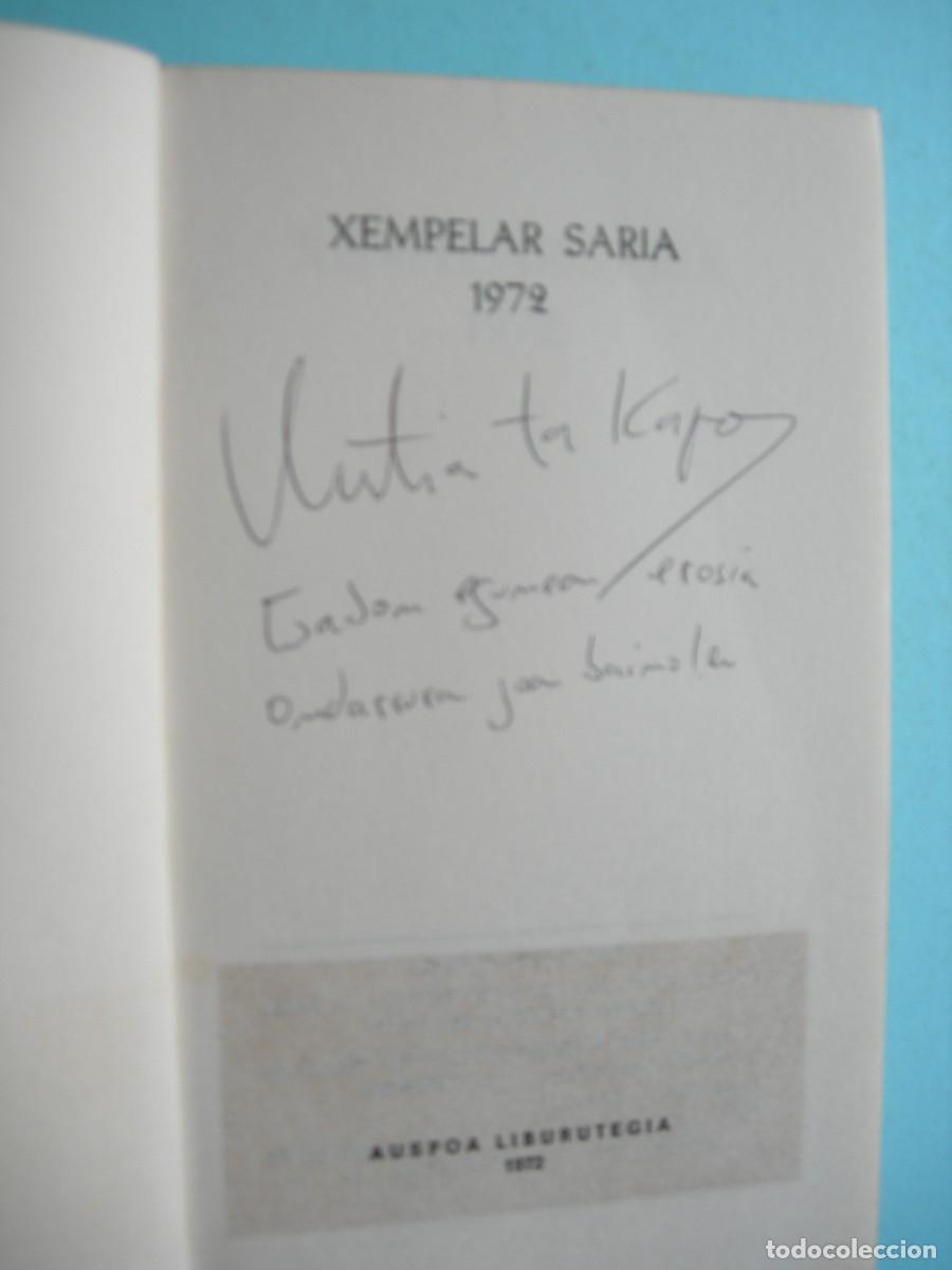 Libros de segunda mano: BERTSOLARIAK / XENPELAR - SARIA / EUSKERA - Foto 3