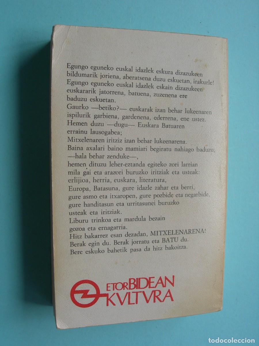 Libros de segunda mano: MITXELENAREN IDAZLAN HAUTATUAK / euskera - Foto 2
