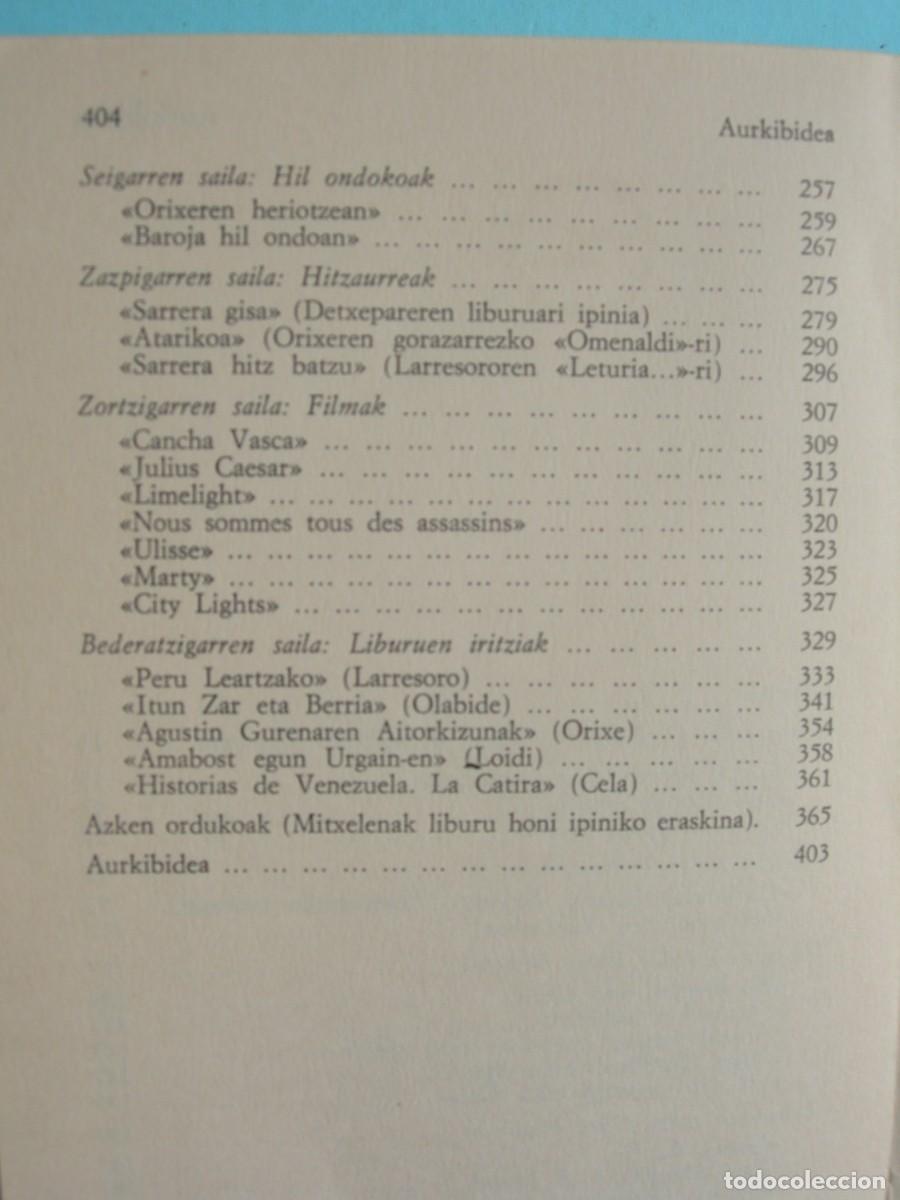Libros de segunda mano: MITXELENAREN IDAZLAN HAUTATUAK / euskera - Foto 4
