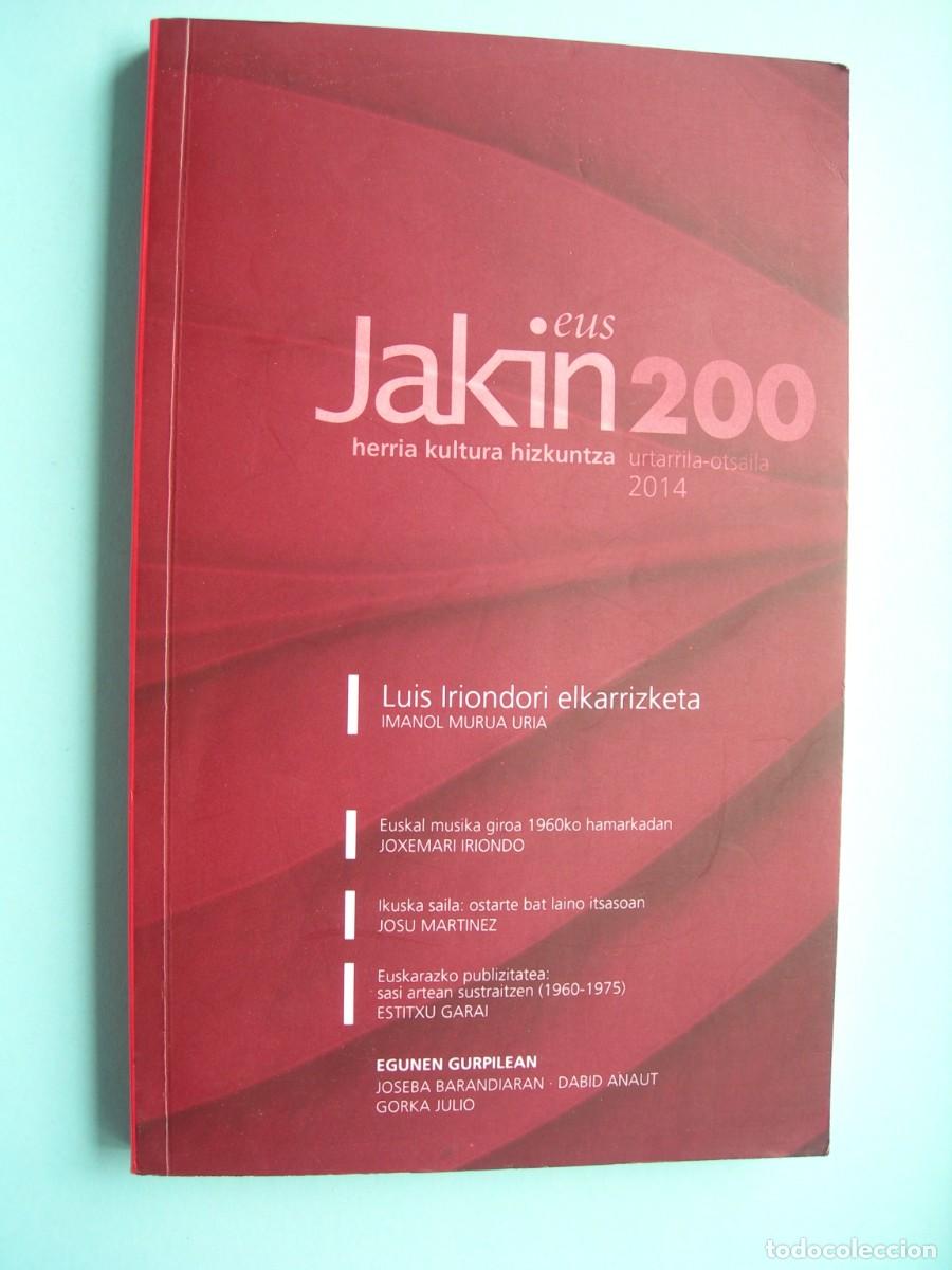 Libros de segunda mano: JAKIN 200 / HERRIA KULTURA HIZKUNTZA 2014 / VVAA. / EUSKERA