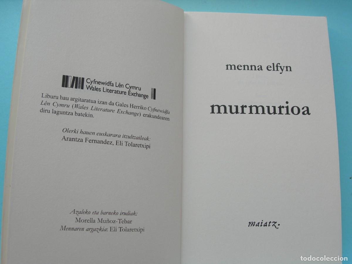 Libros de segunda mano: MURMURIOA / MENNA ELFYN / EUSKERA - GAL&Eacute;S - Foto 3