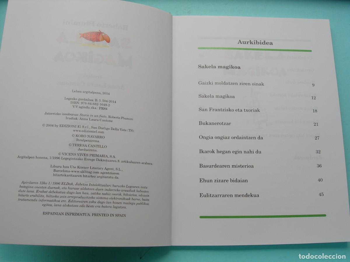 Libros de segunda mano: SAKELA MAGIKOA / ROBERTO PIUMINI / EUSKERA / NUEVO - Foto 3