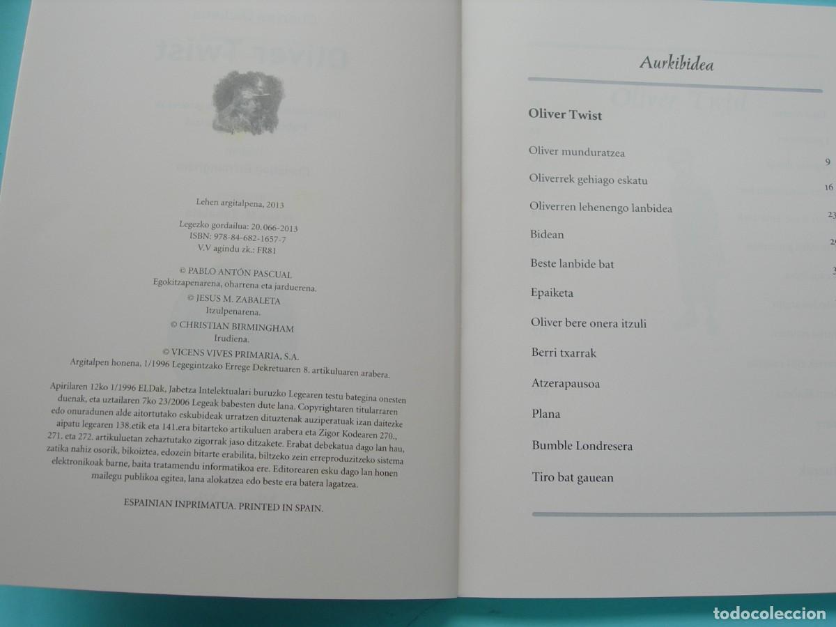 Libros de segunda mano: OLIVER TWIST / CHARLES DICKENS / EUSKERA / NUEVO - Foto 4