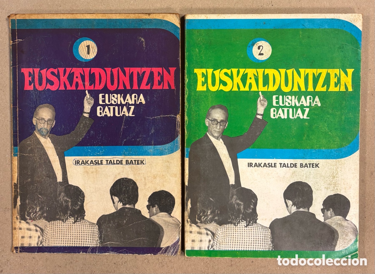 Gebrauchte B&uuml;cher: EUSKALDUNTZEN EUSKARA BATUAZ 1 & 2. IRAKASLE TALDE BATEK. EDITORIAL CINSA 1972.