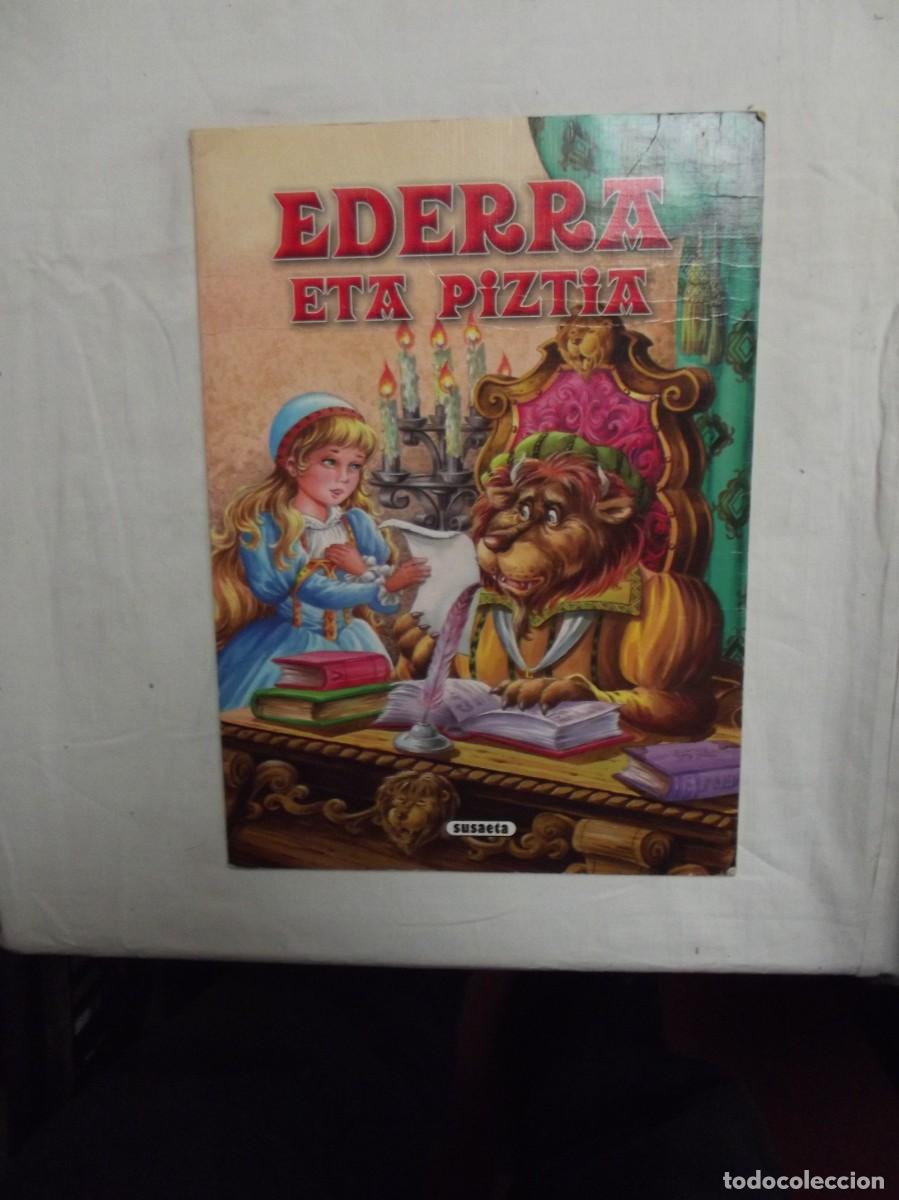 Libros de segunda mano: EDERRA ETA PIZTIA ( SUSAETA )