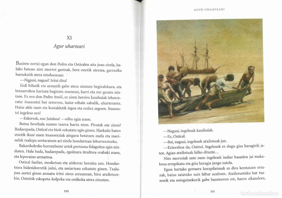Libros de segunda mano: Robinson Crusoe. Daniel Defoe. Vicens Vives. 2013. En euskera - Foto 3
