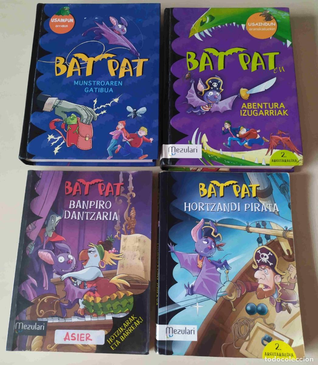 Libros de segunda mano: Lote 4 libros Bat Pat en euskera.