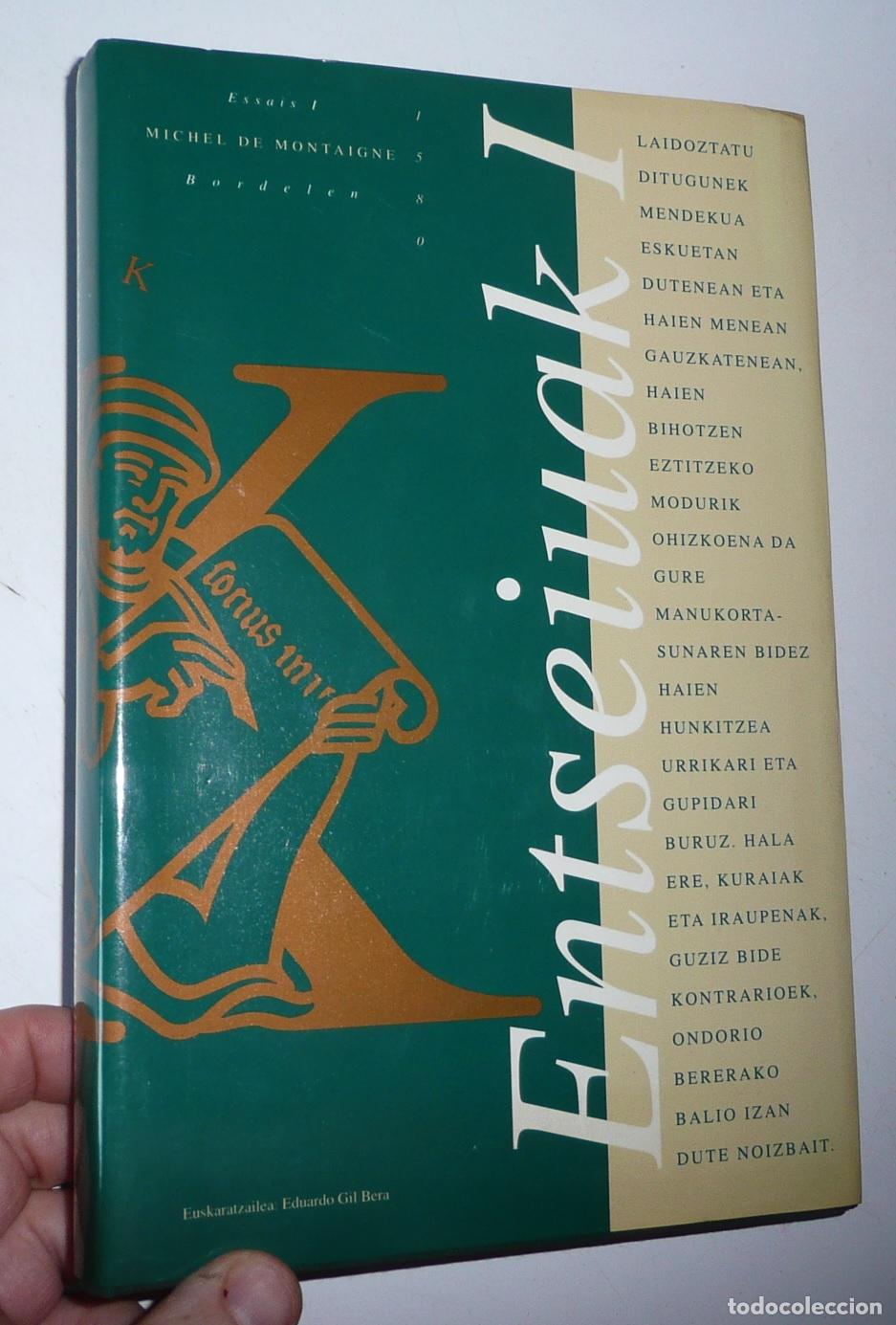 Libros de segunda mano: Entseiuak I - Michel de Montaigne (Klasikoak, 1992)
