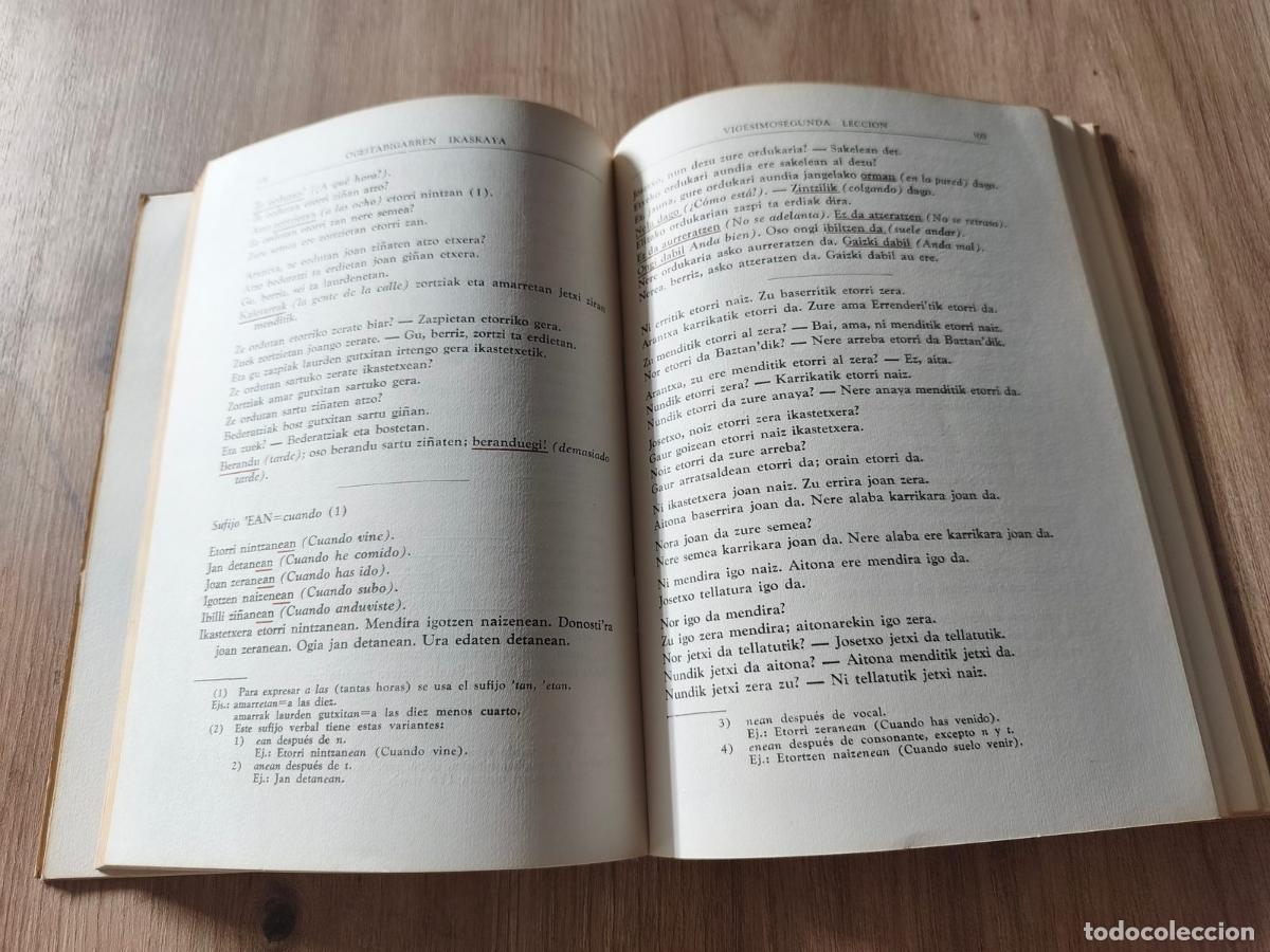 Libros de segunda mano: M&eacute;todo de Euskera radiof&oacute;nico 1&ordm; y 2&ordm; Juan O&ntilde;atibia - Foto 7