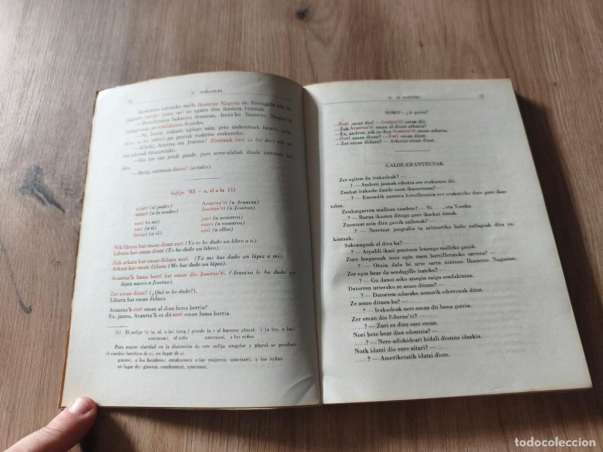 Libros de segunda mano: M&eacute;todo de Euskera radiof&oacute;nico 1&ordm; y 2&ordm; Juan O&ntilde;atibia - Foto 11