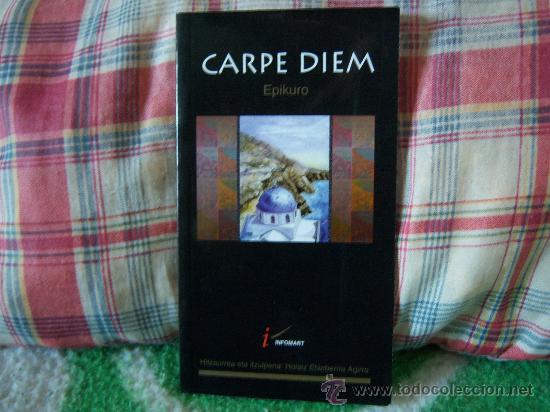 Libros de segunda mano: EPIKURO Carpe diem (TEXTO EN EUSKERA) - Foto 1