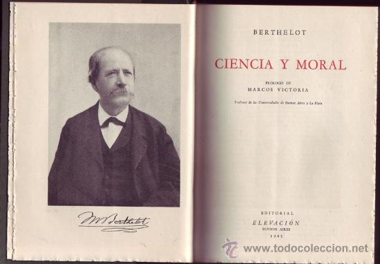 Libros de segunda mano: CIENCIA Y MORAL. Marcelino BERTHELOT. - Foto 1