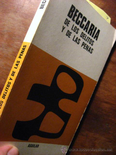 Libri di seconda mano: beccaria de los delitos y de las penas, aguilar 1974 ( vra3