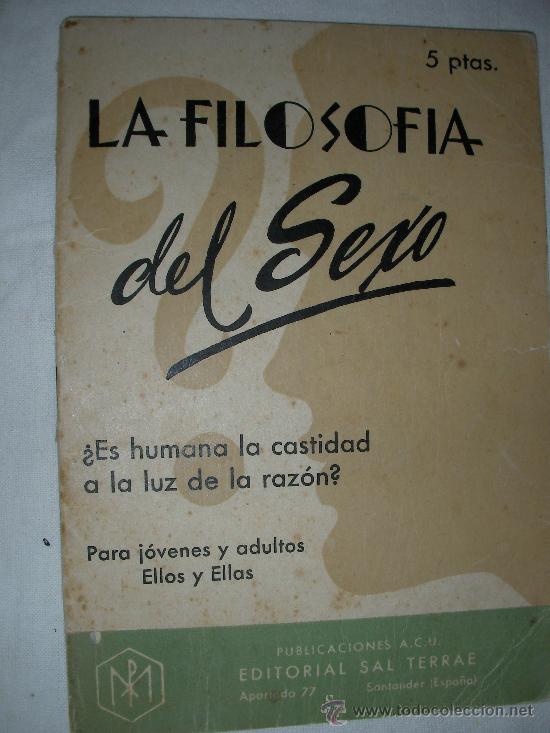 Second hand books: ANTIGUO LIBRO LA FILOSOFIA DEL SEXO
