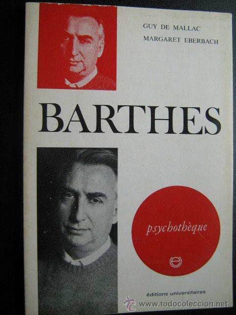 Libros de segunda mano: BARTHES.  MALLAC, Guy de y EBERBACH, Margaret. 1971 - Foto 1