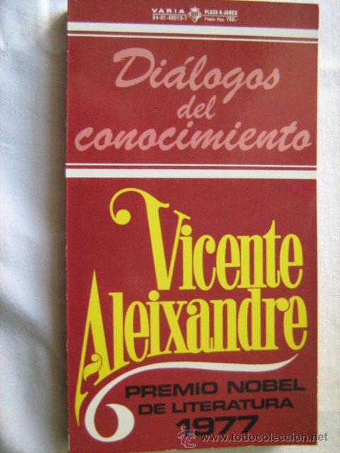 Libros de segunda mano: DI&Aacute;LOGOS DEL CONOCIMIENTO.  ALEIXANDRE, Vicente. 1978 - Foto 1