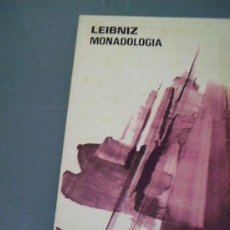 Libros de segunda mano: MONADOLOGÍA - LEIBNIZ.