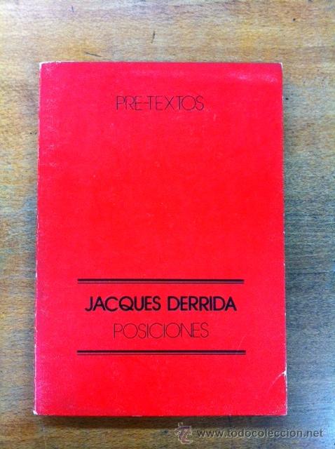 Libros de segunda mano: POSICIONES. JACQUES DERRIDA. - Foto 1