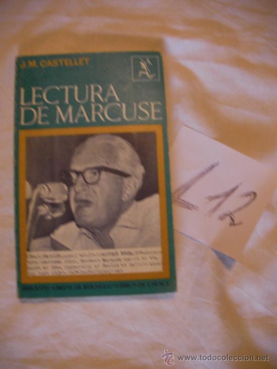 Libros de segunda mano: LECTURA DE MARCUSE - CASTELLET - Foto 1
