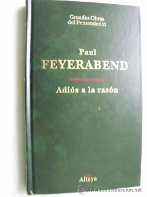 Libros de segunda mano: ADI&Oacute;S A LA RAZ&Oacute;N. FEYERABEND, Paul. 1995 - Foto 1