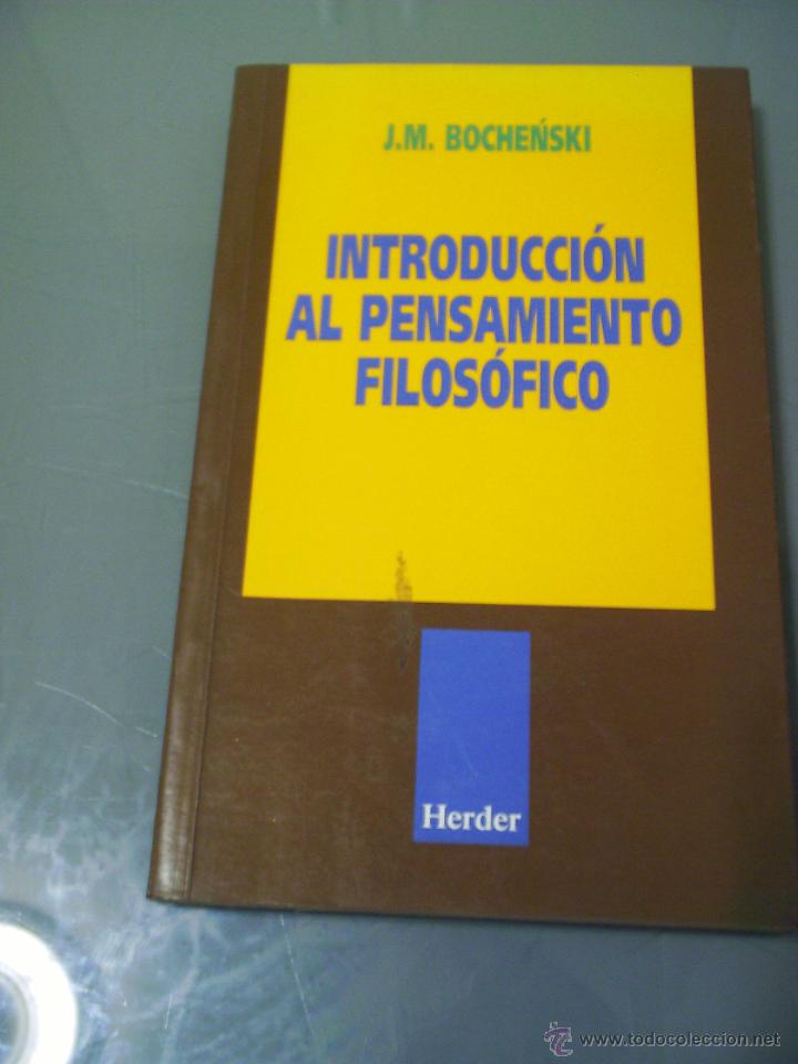 Introducción Al Pensamiento Filosófico - J. M. - Comprar Libros De ...