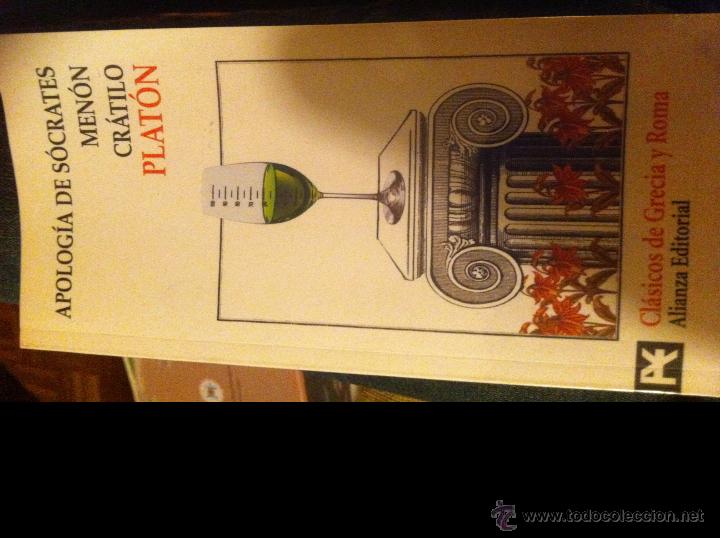 Libros de segunda mano: Apologia de socrates, menon, cratilo, platon - Foto 1