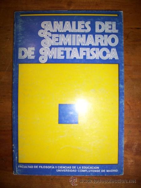 Second hand books: ANALES del Seminario de Metaf&iacute;sica. X. [1975]