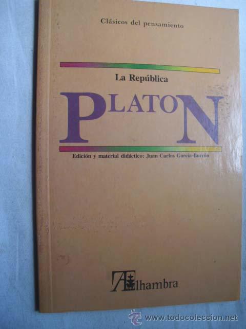 Libros de segunda mano: LA REP&Uacute;BLICA. PLAT&Oacute;N. 1990 - Foto 1