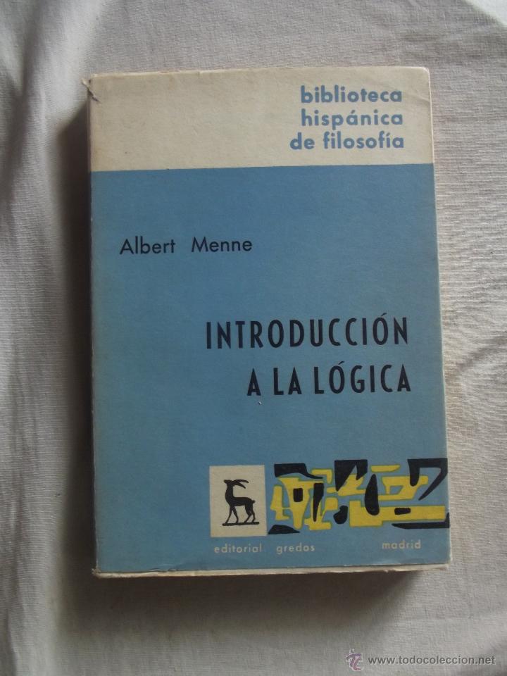 Libros de segunda mano: INTRODUCCION A LA LOGICA POR ALBERT MENNE - Foto 1