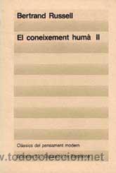 Libros de segunda mano: Russell, Bertrand. El coneixement hum&agrave; (2 vols.) - Foto 1