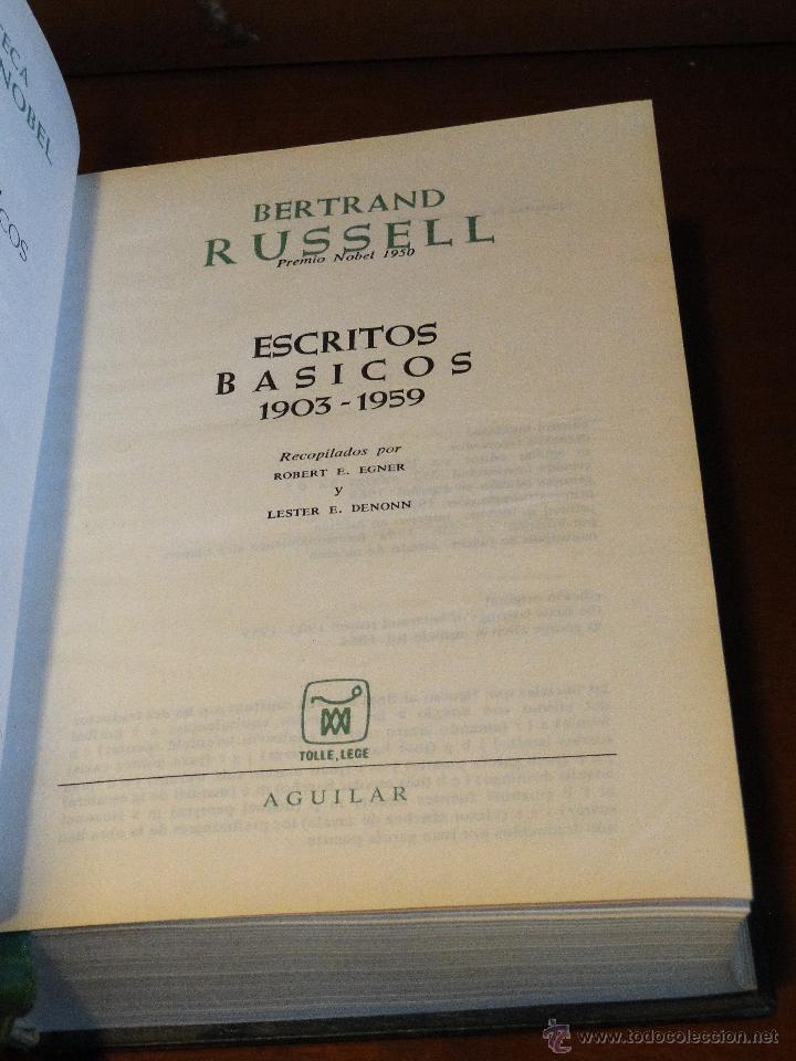 Libros de segunda mano: Escritos B&aacute;sicos (1903-1959).-RUSSELL, Bertrand. - Foto 2
