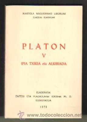 Libros de segunda mano: PLATON V. IPIA TXIKIA ETA ALKIBIADA A-FIL-680