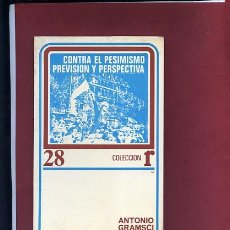 Libros de segunda mano: GRAMSCI,,, CONTRA EL PESIMISMO PREVISION Y PERSPECTIVA ,EDS ROCA Nº 28 ...