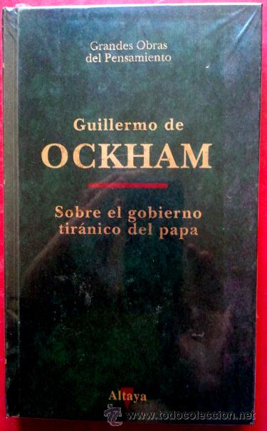 pensamiento filosofico de guillermo de ockham