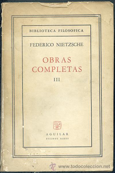 Libros de segunda mano: Federico Nietzsche: Obras completas III. - Foto 1