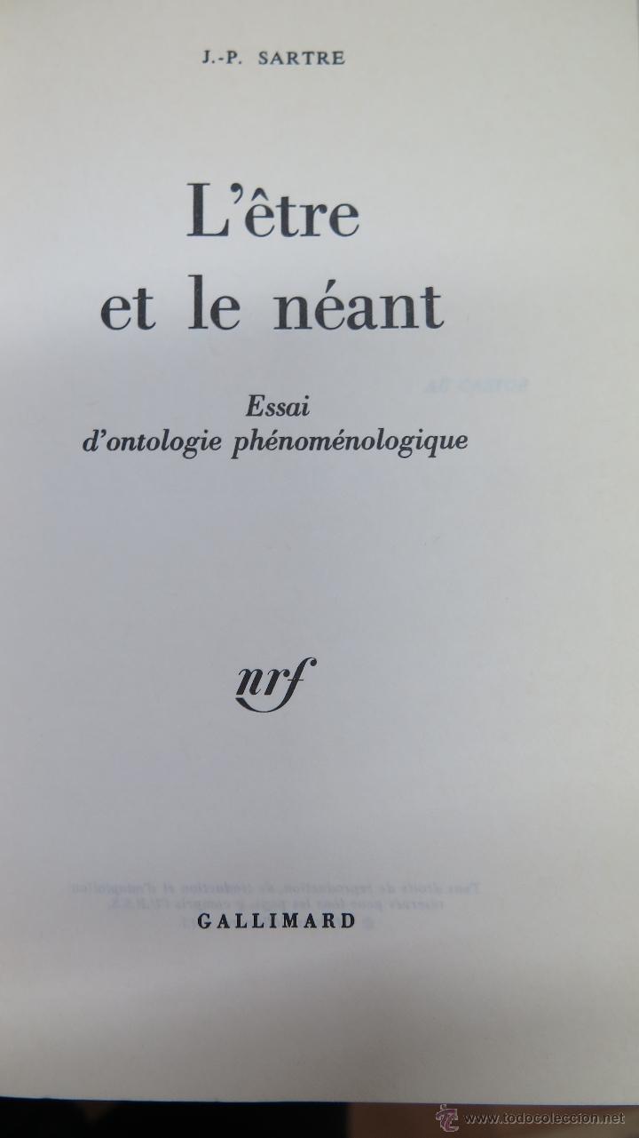 L'etre Et Le Neant Sartre Explication De Texte