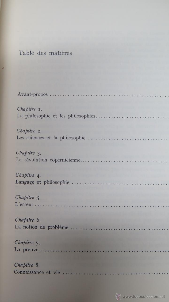 Libros de segunda mano: LA CONNAISSANCE PHILOSOPHIQUE. HUBERT GRENIER - Foto 3