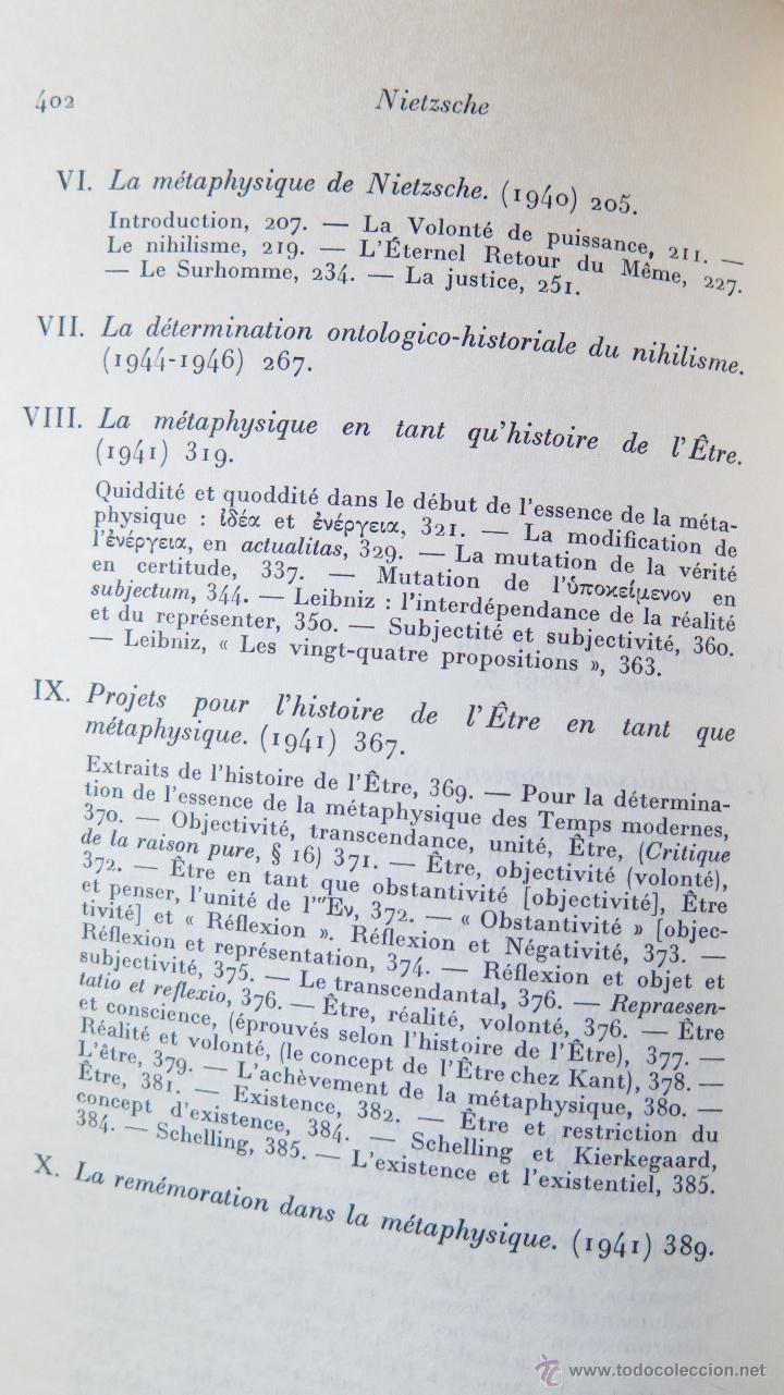 Libros de segunda mano: NIETZSCHE. MARTIN HEIDEGGER. 2 TOMOS - Foto 5