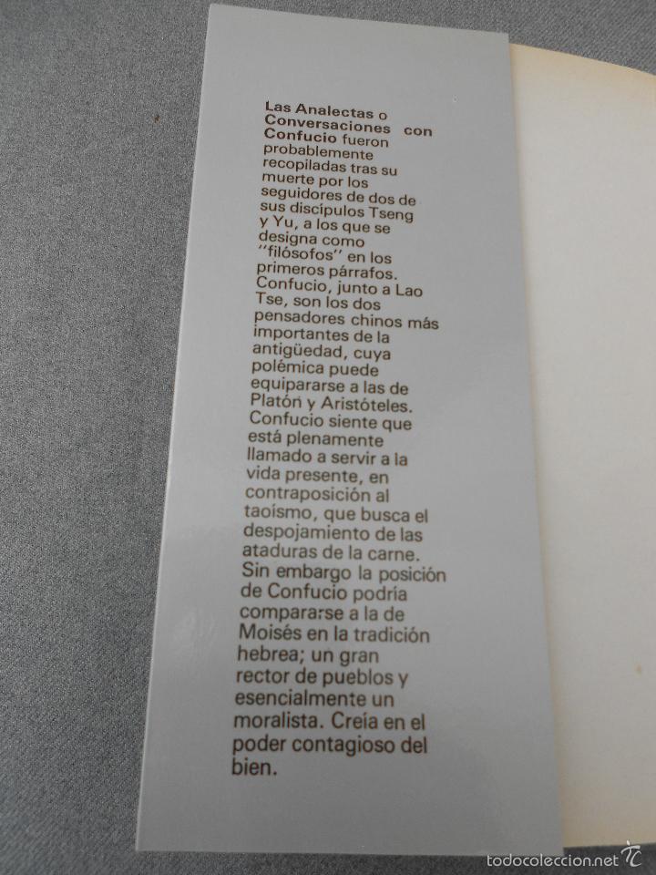 Libros de segunda mano: LAS ANALECTAS - Foto 3
