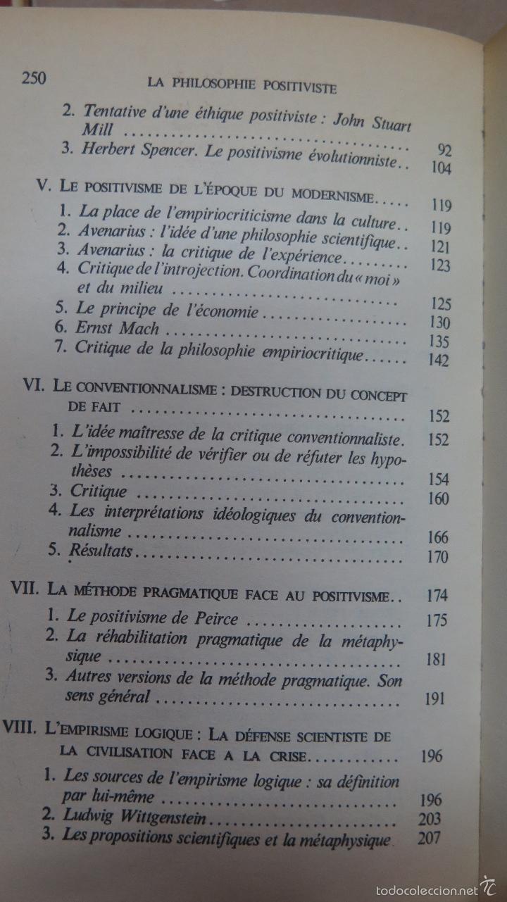 Libros de segunda mano: LA PHILOSOPHIE POSITIVISTE. LESZEK KOLAKOWSKI - Foto 3