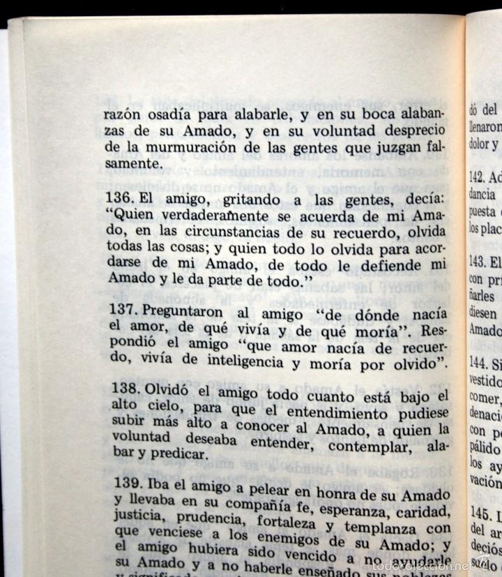 Libros de segunda mano: EL LIBRO DEL AMIGO Y DEL AMADO - Raimundo LULIO - Foto 2