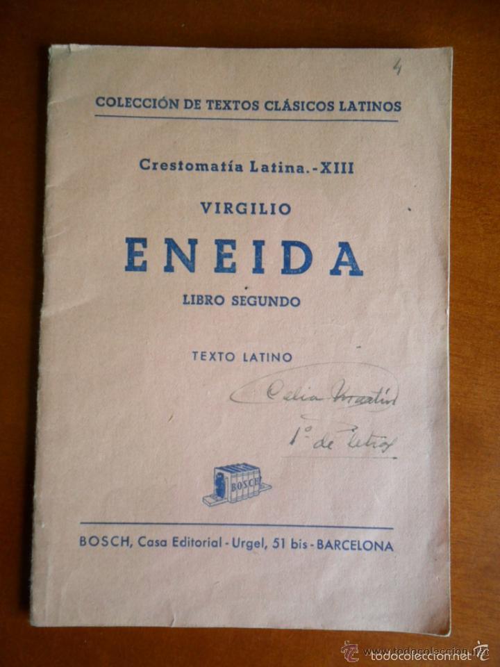 Libros de segunda mano: ENEIDA - VIRGILIO - TEXTO LATINO EDITORIAL BOSCH - Foto 1