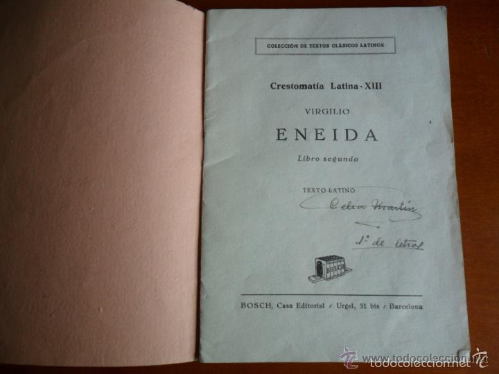 Libros de segunda mano: ENEIDA - VIRGILIO - TEXTO LATINO EDITORIAL BOSCH - Foto 2